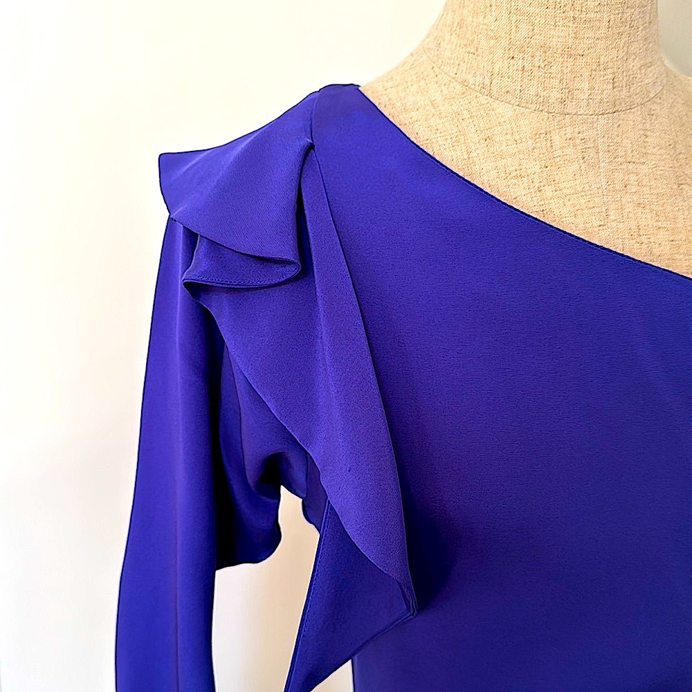 NWOT!! Diane Von Furstenberg One Shoulder Cocktail Dress!!!! - Picture 4 of 6